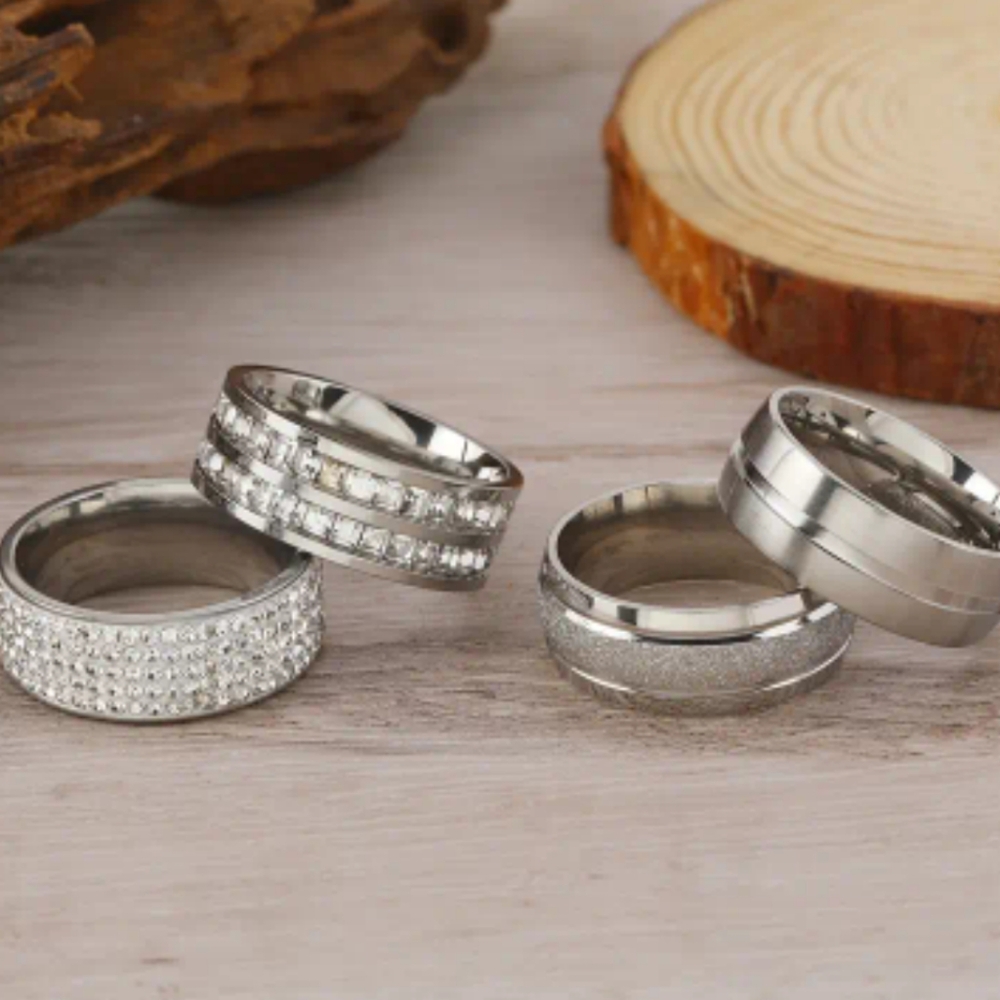 4 rings for men , new, size 9